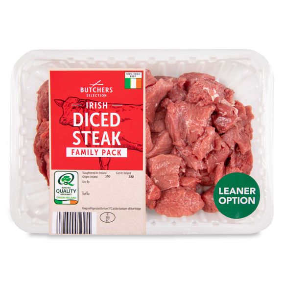 Irish Diced Steak Family Pack 610g Butcher's Selection